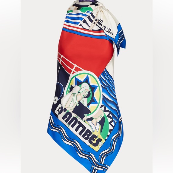 Ralph Lauren Size 6 Adreanna Crepe De Chine Top - Picture 2 of 12